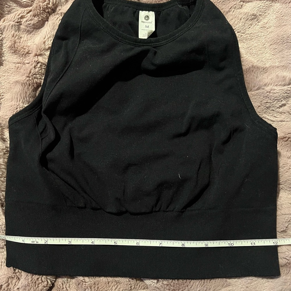 90 degree high neck sports bra
